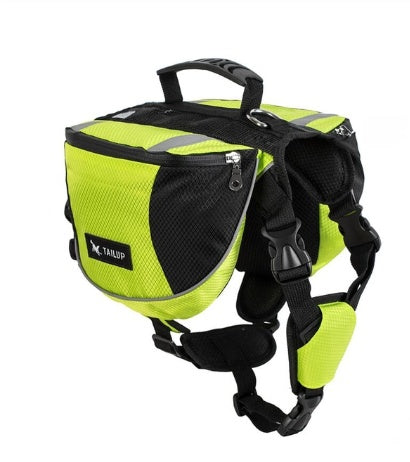 KFX-6787773 Outdoor Pet Harness with Integrated Backpack for Hiking and Adventure