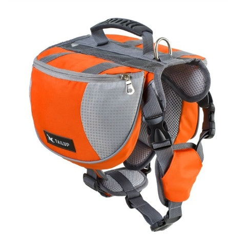 KFX-6787773 Outdoor Pet Harness with Integrated Backpack for Hiking and Adventure