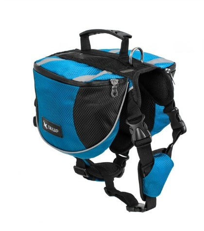 KFX-6787773 Outdoor Pet Harness with Integrated Backpack for Hiking and Adventure