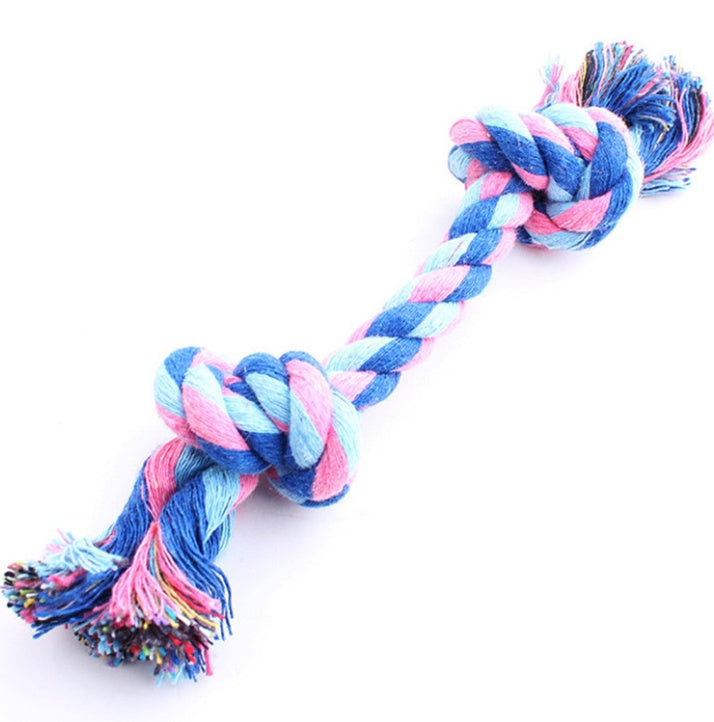 KFX-6788797 Durable Cotton Rope Dog Toy for Molar Teeth Cleaning and Play