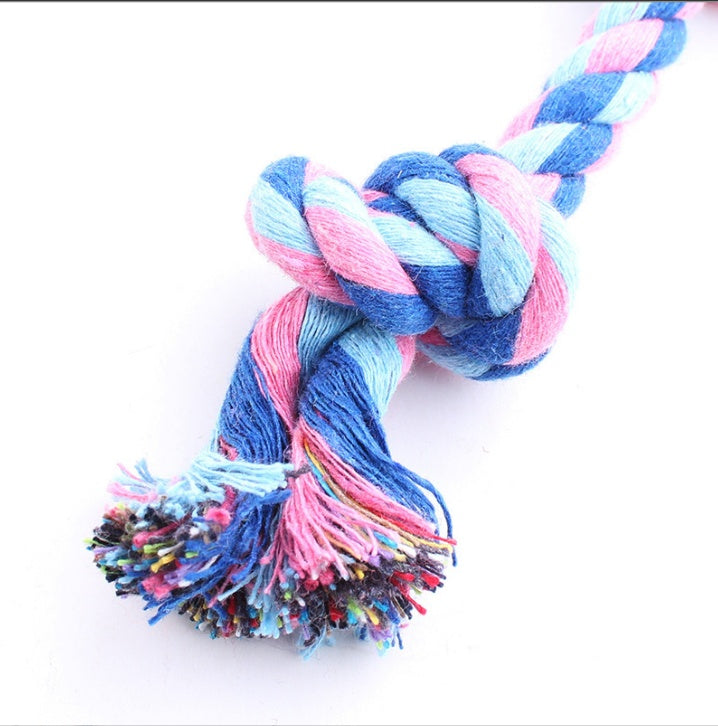 KFX-6788797 Durable Cotton Rope Dog Toy for Molar Teeth Cleaning and Play