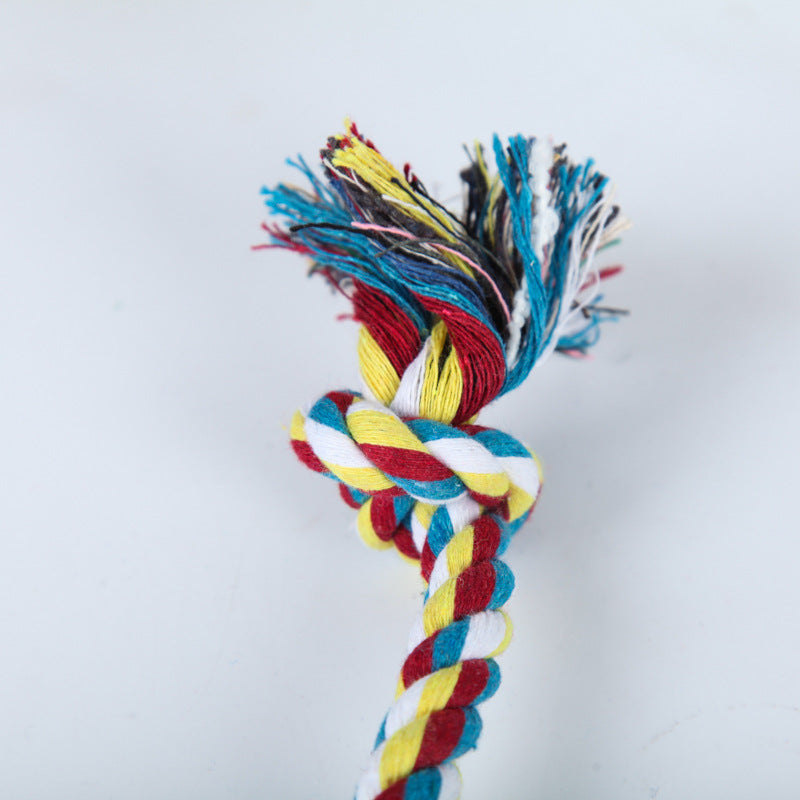 KFX-6788797 Durable Cotton Rope Dog Toy for Molar Teeth Cleaning and Play