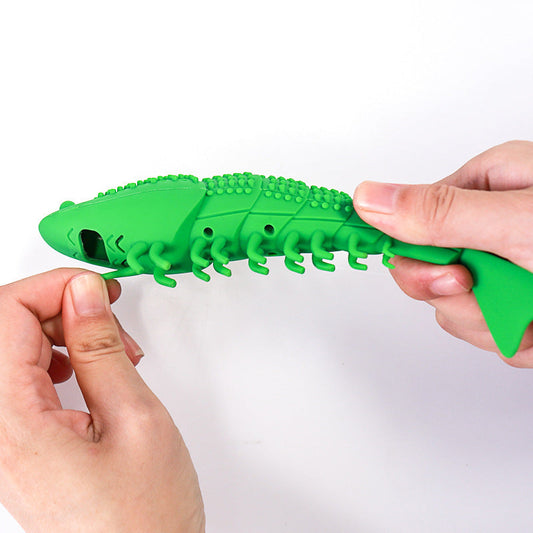 KFX-6789565 Silicone Cat Toothbrush Toy with Natural Rubber for Teeth Cleaning and Biting Fun