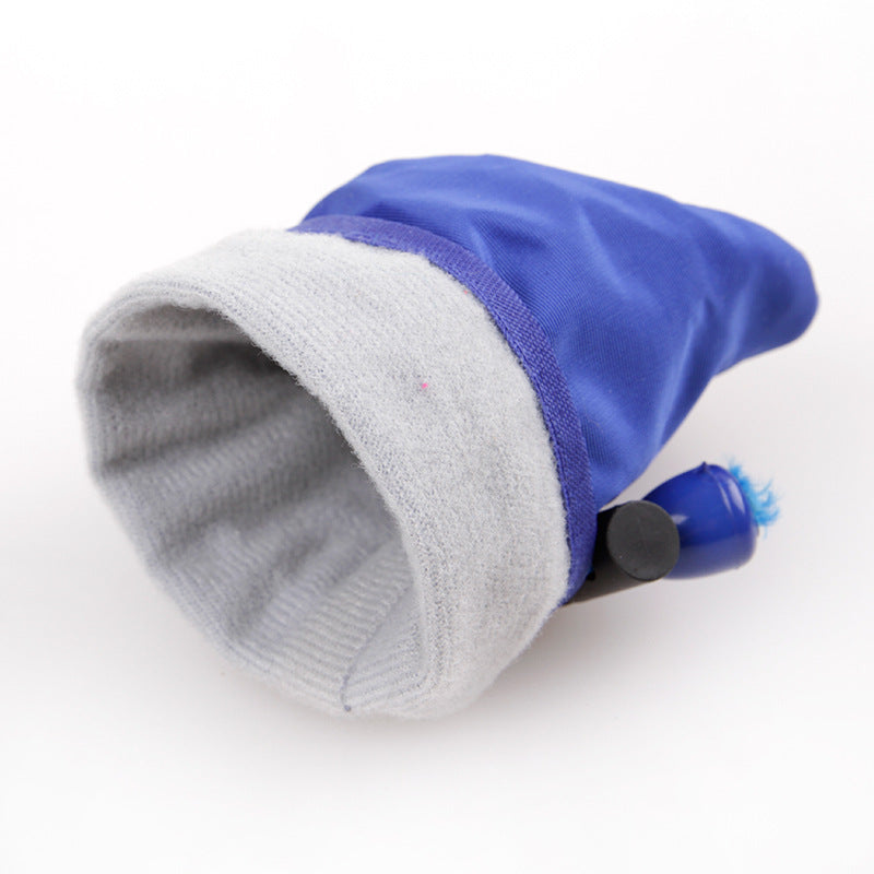 KFX-6790589 Pet Soft Bottom Non-Slip Rain Boots for Dogs - Breathable Nylon Cloth, Adjustable Fit in Red, Blue, Black