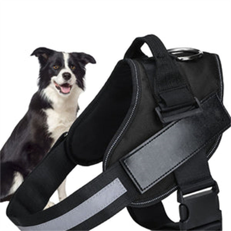 KFX-6793021 Reflective Dog Vest Harness with Leash - Fashionable Cloth Design