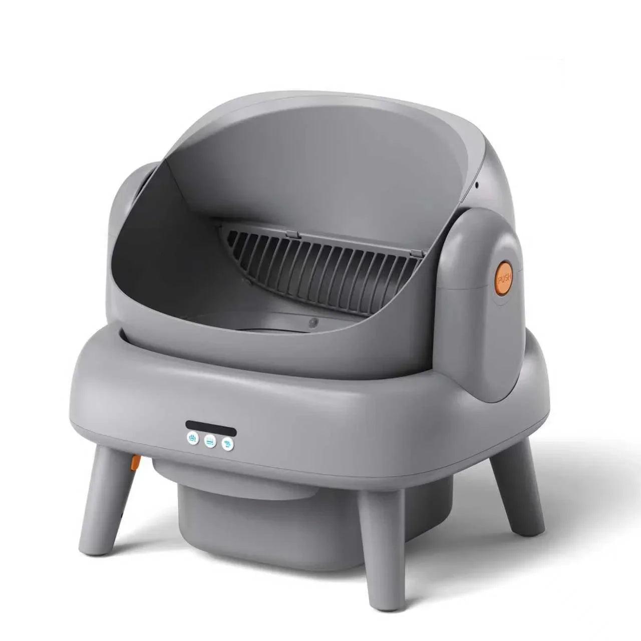 KFX-679315 Eco-Friendly Open Top Cat Litter Tray with Large Capacity and Triple Lifting Handles for Easy Cleaning