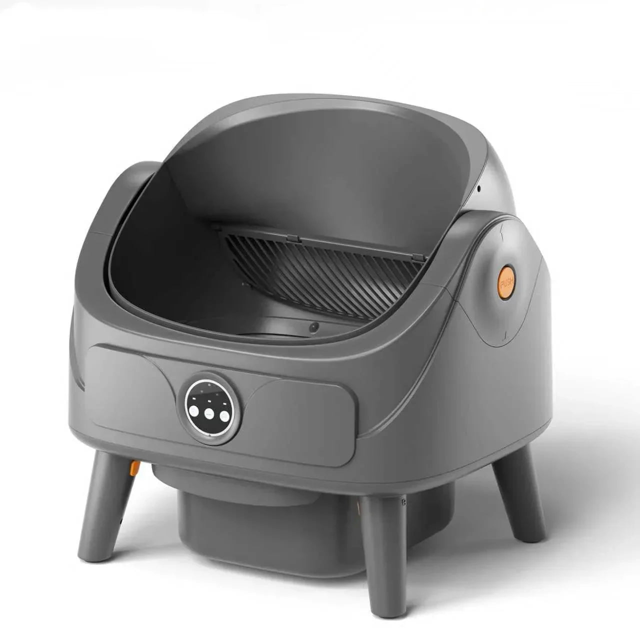 KFX-679315 Eco-Friendly Open Top Cat Litter Tray with Large Capacity and Triple Lifting Handles for Easy Cleaning