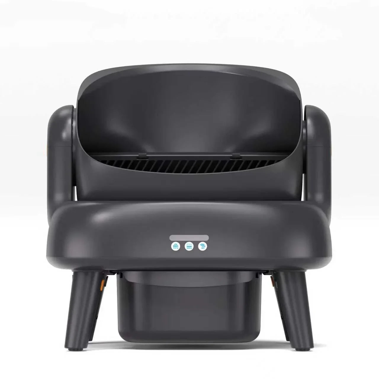 KFX-679315 Eco-Friendly Open Top Cat Litter Tray with Large Capacity and Triple Lifting Handles for Easy Cleaning