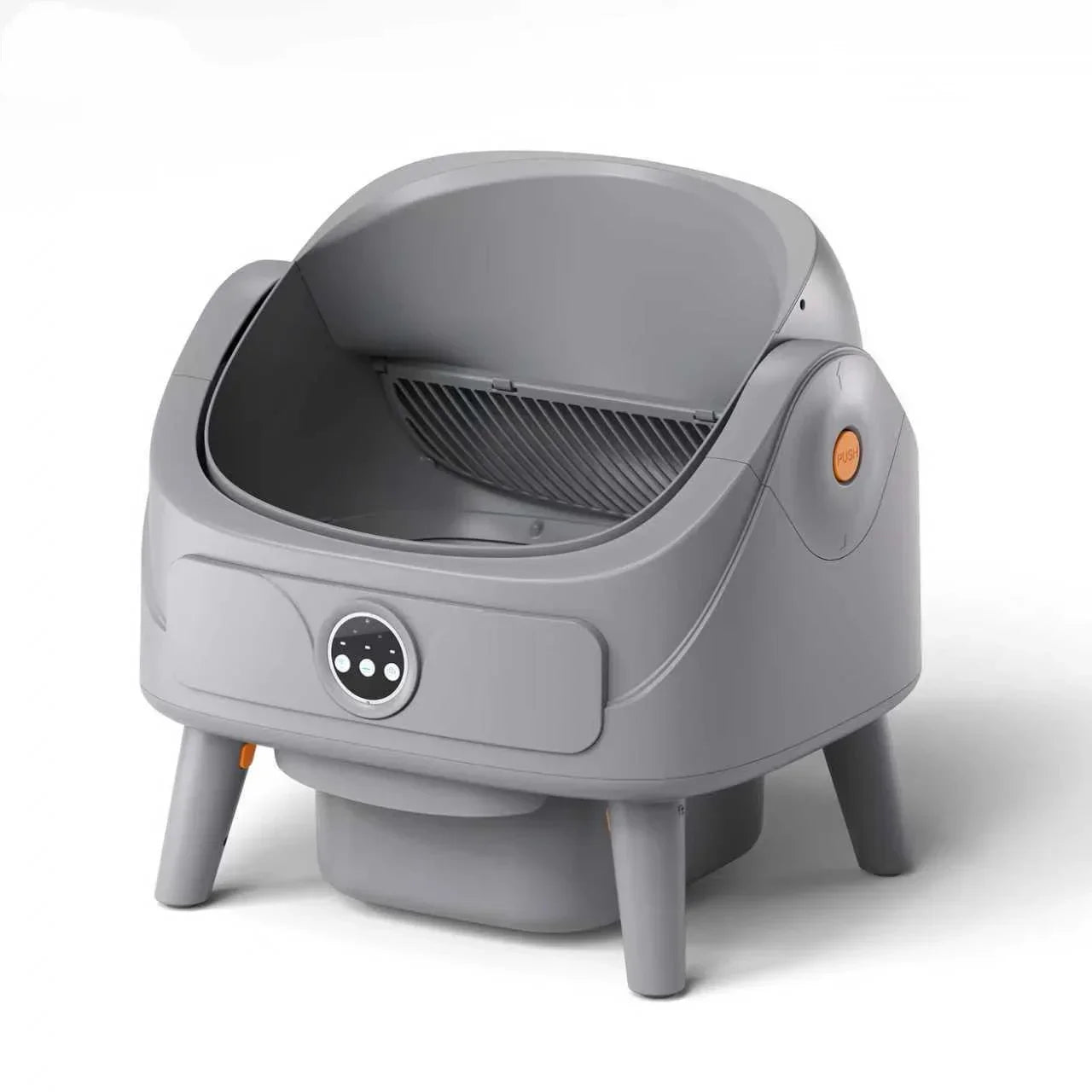 KFX-679315 Eco-Friendly Open Top Cat Litter Tray with Large Capacity and Triple Lifting Handles for Easy Cleaning