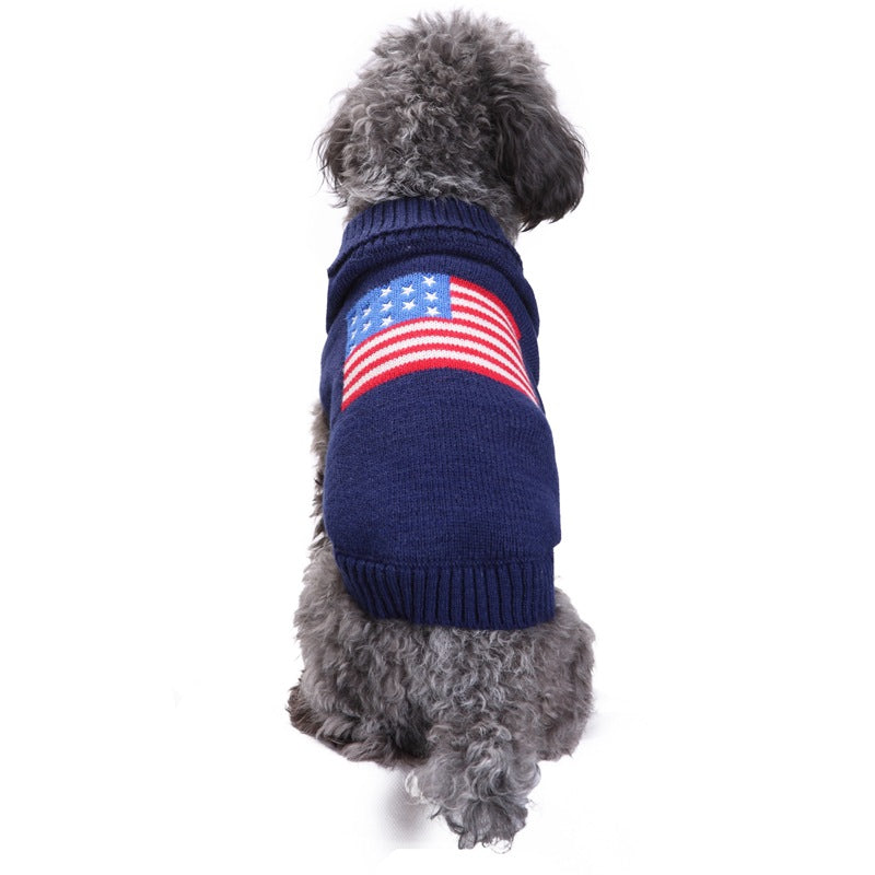 KFX-6794301 Stylish Blue Acrylic Dog Outfit for Golden Retrievers - Available in Multiple Sizes