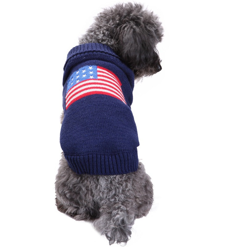 KFX-6794301 Stylish Blue Acrylic Dog Outfit for Golden Retrievers - Available in Multiple Sizes