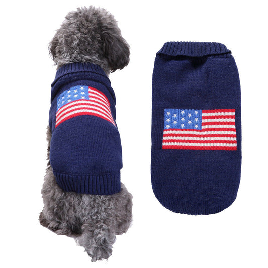 KFX-6794301 Stylish Blue Acrylic Dog Outfit for Golden Retrievers - Available in Multiple Sizes