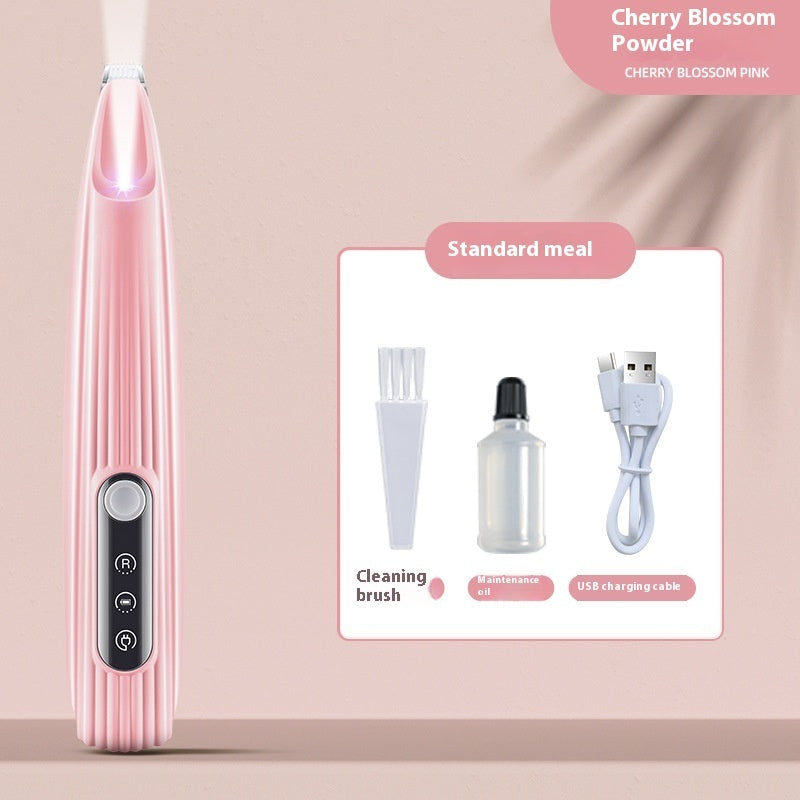 KFX-6795325 LED Light Pet Precision Trimmer for Dogs and Cats - Waterproof, Low Noise, Cordless Design