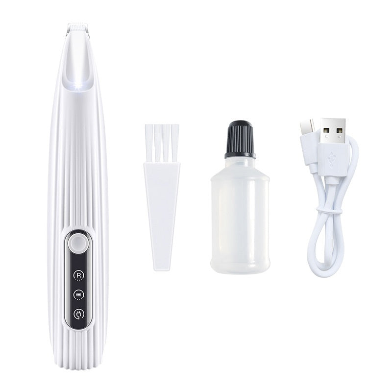 KFX-6795325 LED Light Pet Precision Trimmer for Dogs and Cats - Waterproof, Low Noise, Cordless Design