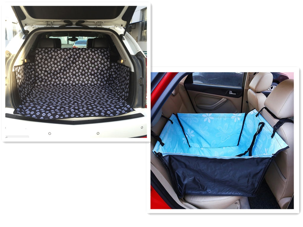 KFX-6795965 Waterproof Pet Car Cushion Bag for Front or Back Seat, Universal Fit