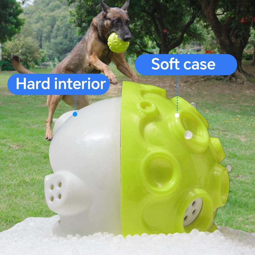 KFX-6796989 Durable Interactive Dog Toy Ball with Squeaky Sound for Aggressive Chewers - Ideal for Small, Medium, and Large Dogs