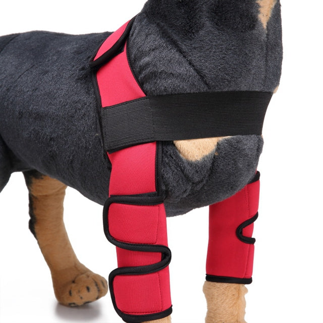 KFX-6797885 Dog Knee Support Brace - Neoprene Pads for Elbow and Joint Stability, S/M/L Sizes Available