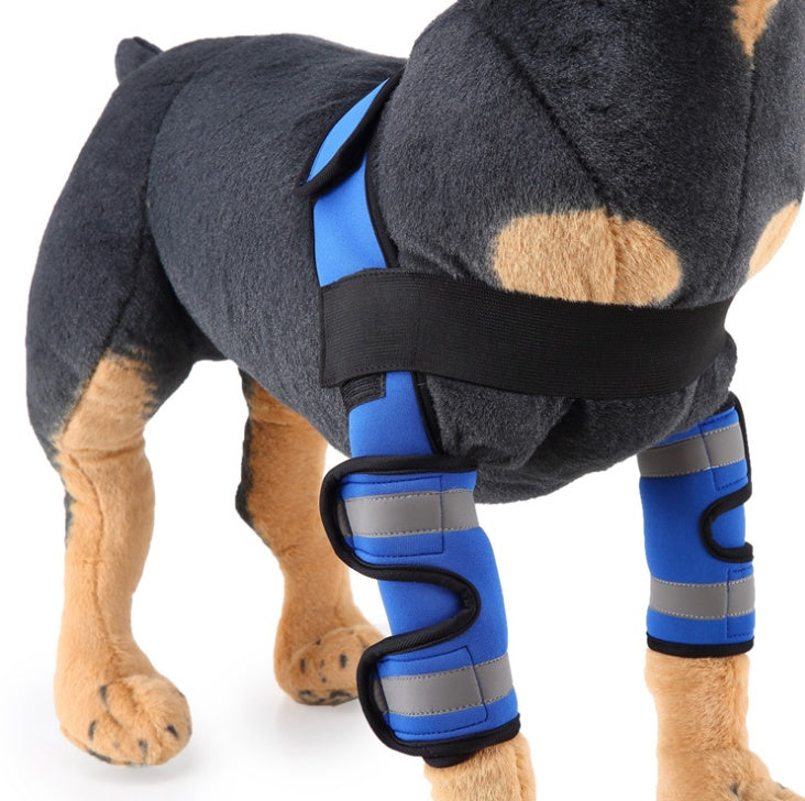 KFX-6797885 Dog Knee Support Brace - Neoprene Pads for Elbow and Joint Stability, S/M/L Sizes Available