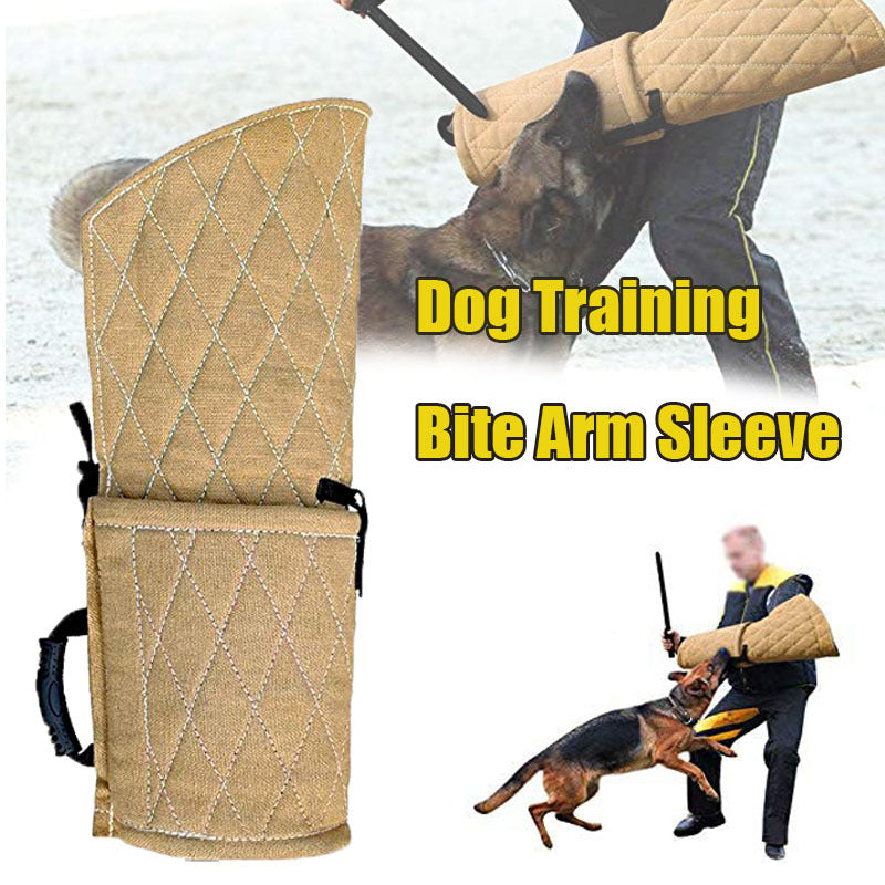 KFX-6800317 Dog Training Bite Sleeve for Large and Medium Dogs - Protective Jute Arm Cover with Handles