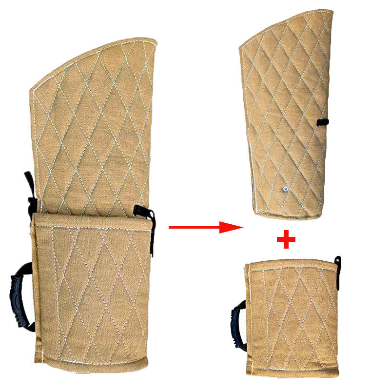KFX-6800317 Dog Training Bite Sleeve for Large and Medium Dogs - Protective Jute Arm Cover with Handles