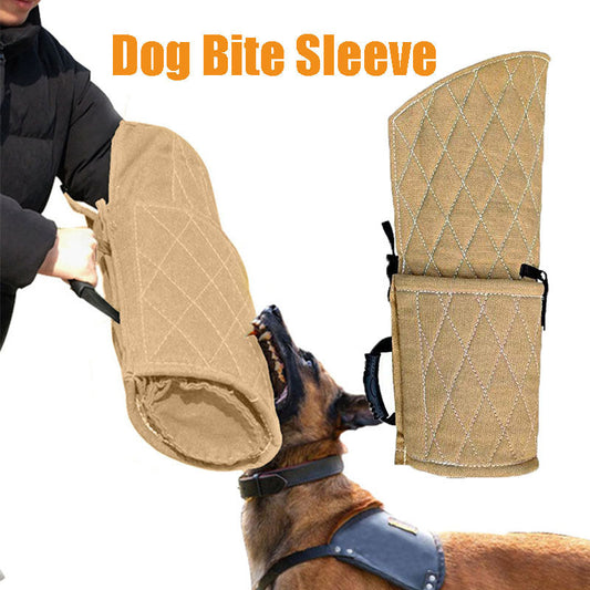 KFX-6800317 Dog Training Bite Sleeve for Large and Medium Dogs - Protective Jute Arm Cover with Handles