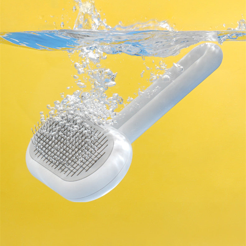 KFX-6801085 Dual Capsule Cat and Dog Grooming Comb for Floating Hair Removal