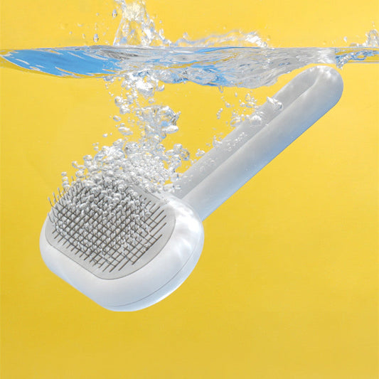KFX-6801085 Dual Capsule Cat and Dog Grooming Comb for Floating Hair Removal