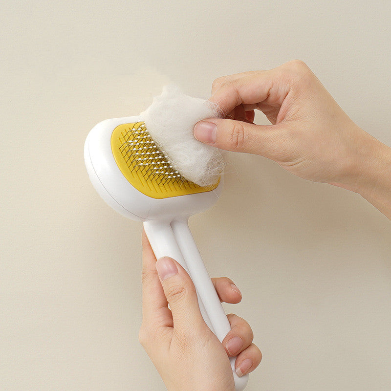 KFX-6801085 Dual Capsule Cat and Dog Grooming Comb for Floating Hair Removal