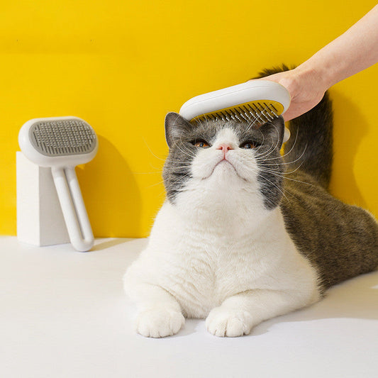 KFX-6801085 Dual Capsule Cat and Dog Grooming Comb for Floating Hair Removal