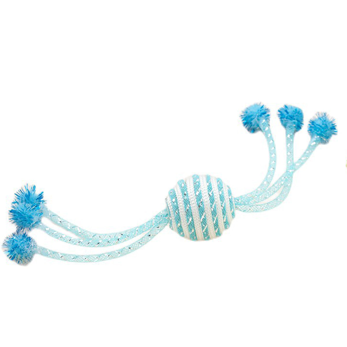 KFX-6802749 Interactive Cat Toy with Teasing Ropes and Bite-Resistant Wool Ball