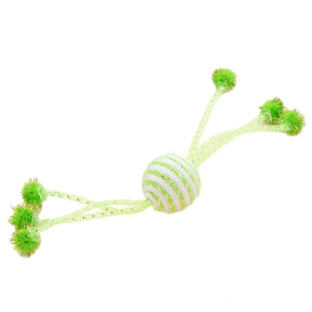 KFX-6802749 Interactive Cat Toy with Teasing Ropes and Bite-Resistant Wool Ball