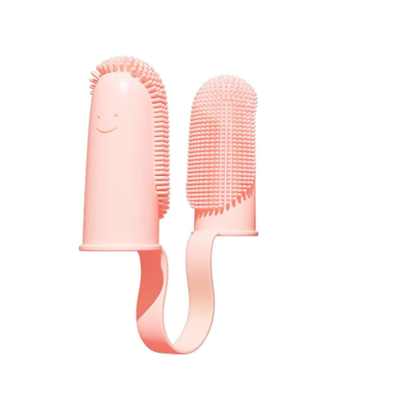 KFX-6806717 Double Finger Dog Toothbrush Kit with 800 Soft Bristles for Effective Pet Dental Care