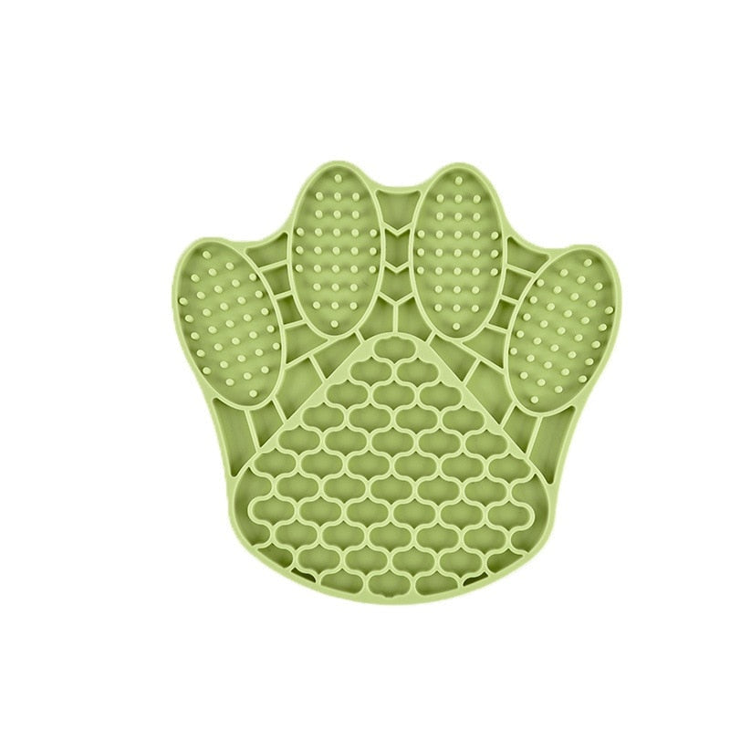 KFX-6809021 Silicone Flower-Shaped Licking Mat for Cats and Dogs - Slow Feeder Pet Dinner Plate