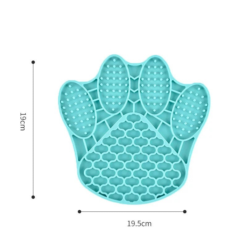 KFX-6809021 Silicone Flower-Shaped Licking Mat for Cats and Dogs - Slow Feeder Pet Dinner Plate