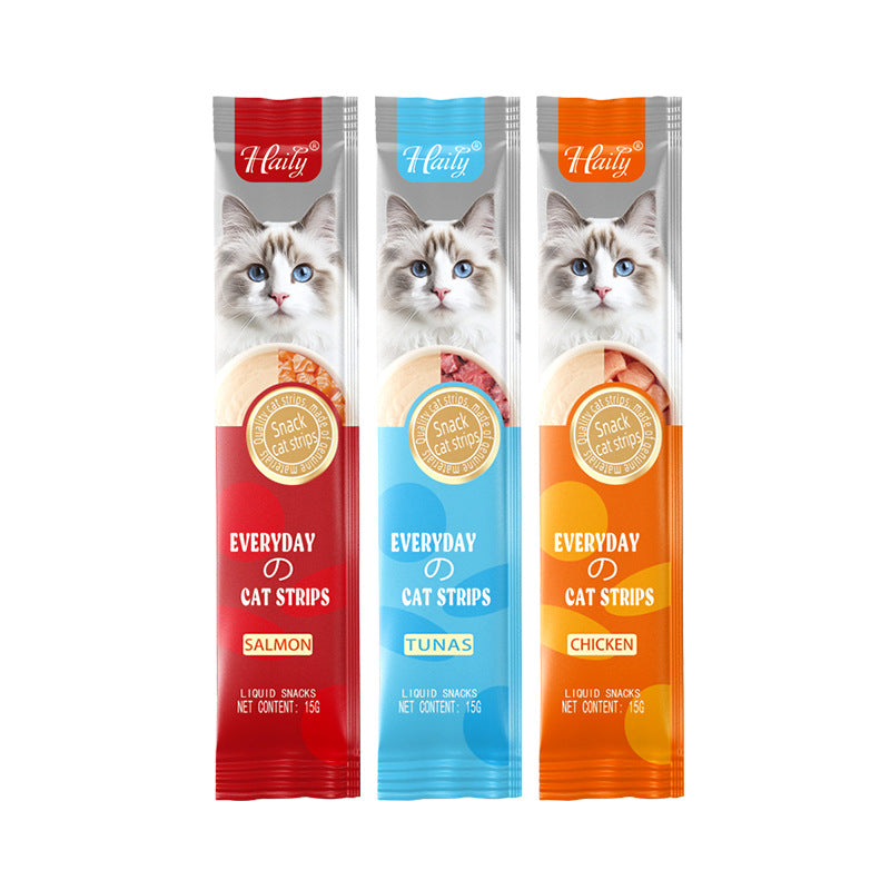 KFX-6811069 Savory Chicken, Salmon & Tuna Cat Snack Puree Nutrition Bar