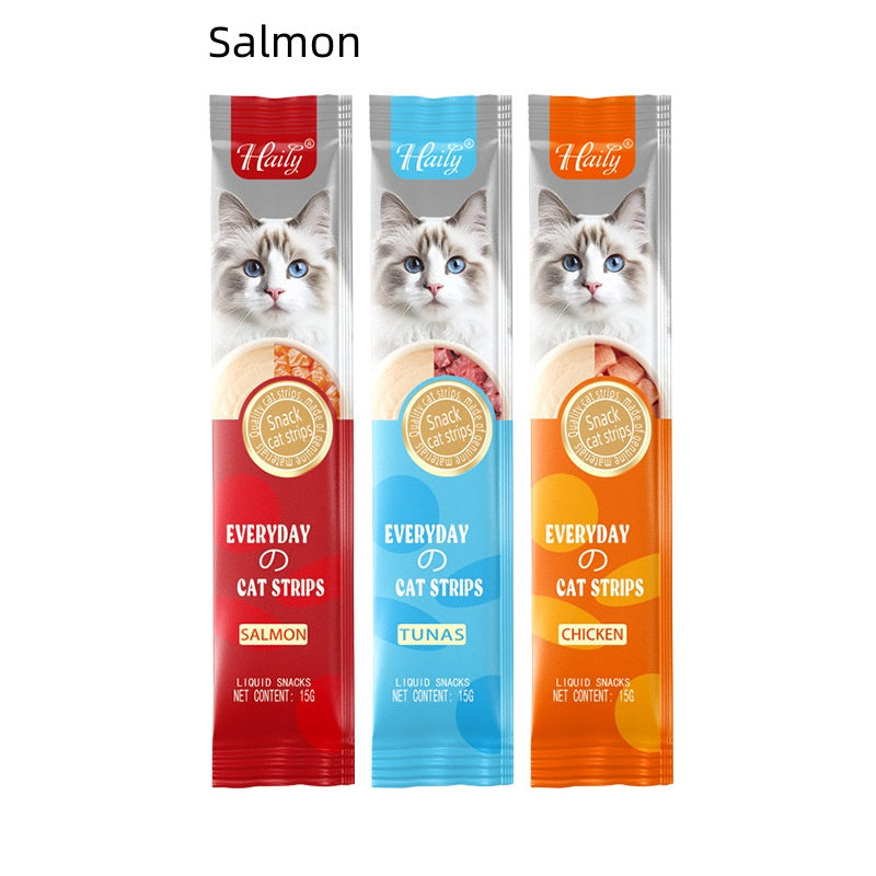 KFX-6811069 Savory Chicken, Salmon & Tuna Cat Snack Puree Nutrition Bar