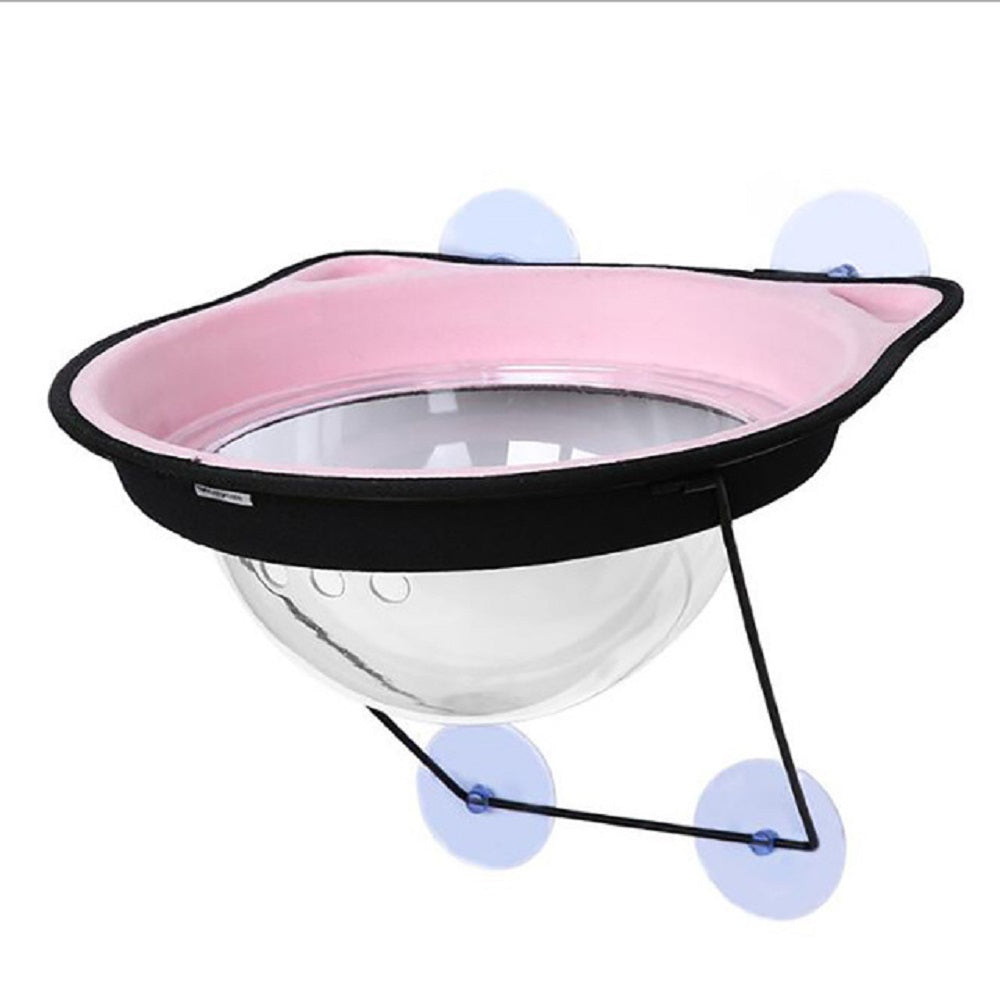 KFX-6812605 Suction Cup Cat Hanging Bed - Space Capsule Design for Sunbathing and Relaxation
