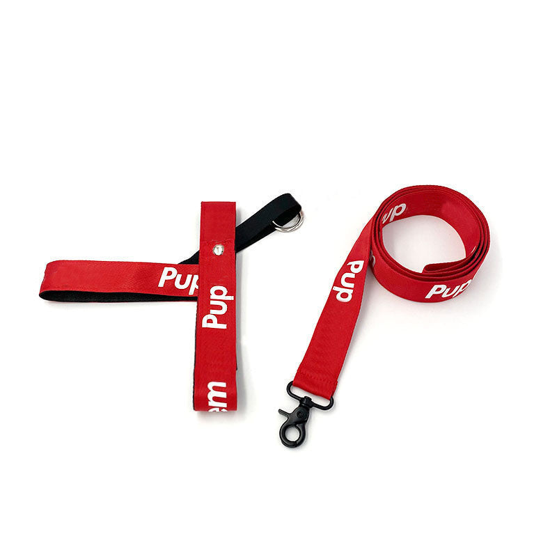 KFX-6812989 Cute Red Collar for Small and Medium Dogs - Durable Single Collar with 150cm Leash