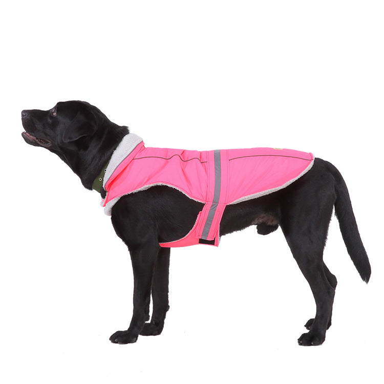 KFX-6815165 Reflective Winter Pet Jacket - Casual Polyester Clothing for All Sizes