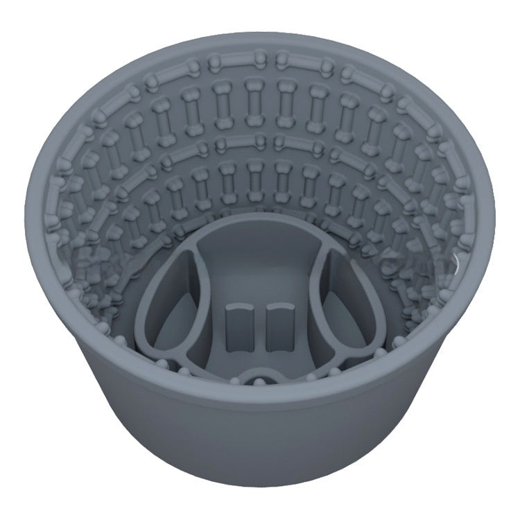 KFX-6816957 Soft and Durable Silicone Dog Food Bowl - Multi-Purpose Design in Various Colors