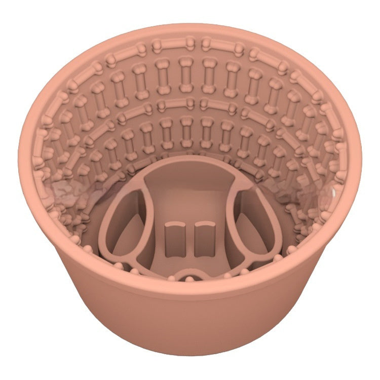 KFX-6816957 Soft and Durable Silicone Dog Food Bowl - Multi-Purpose Design in Various Colors