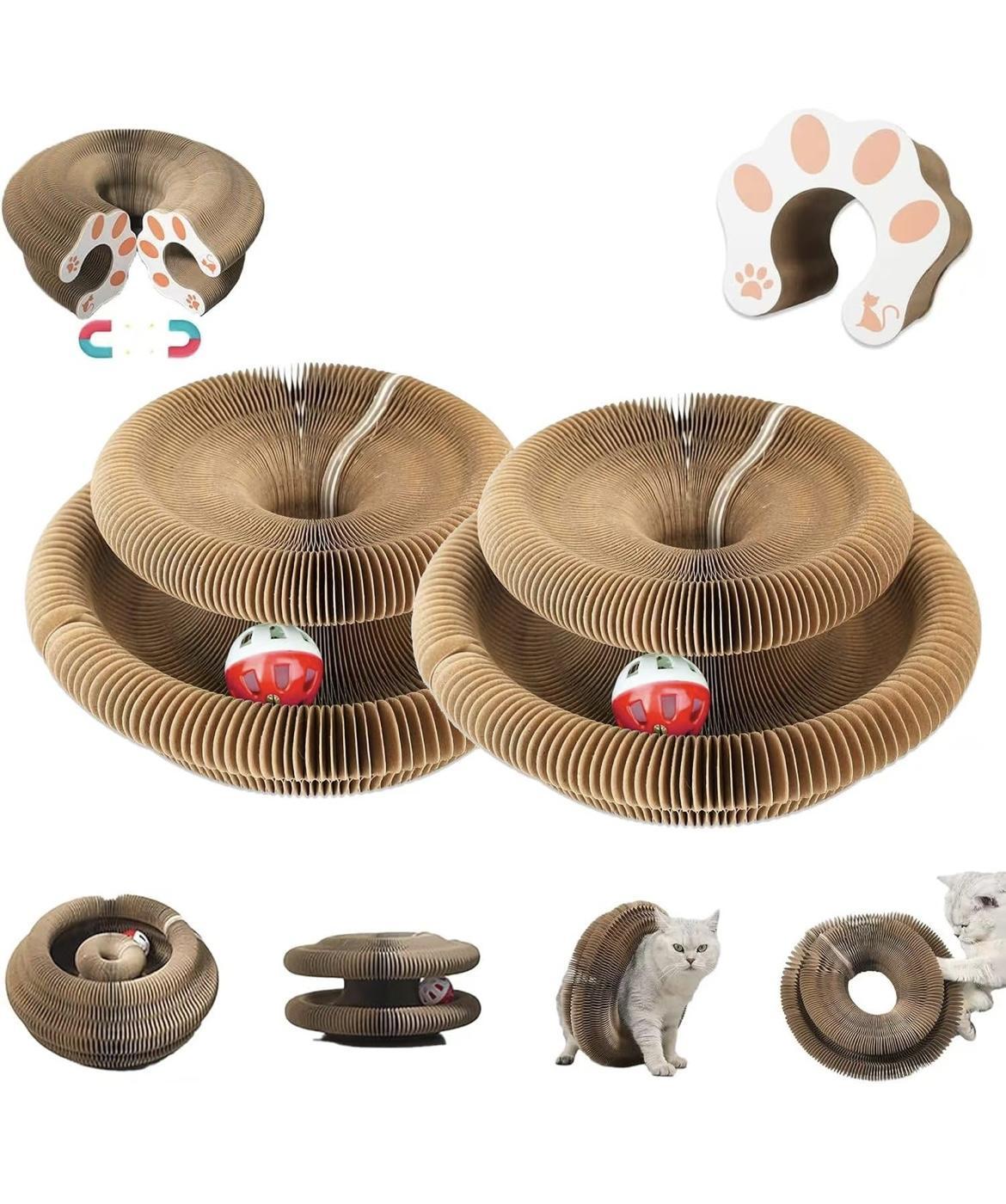 KFX-6822205 Cat Curl Scratching Board – Eco-Friendly Cardboard Scratch Pad with Interactive Design for Healthy Claw Maintenance
