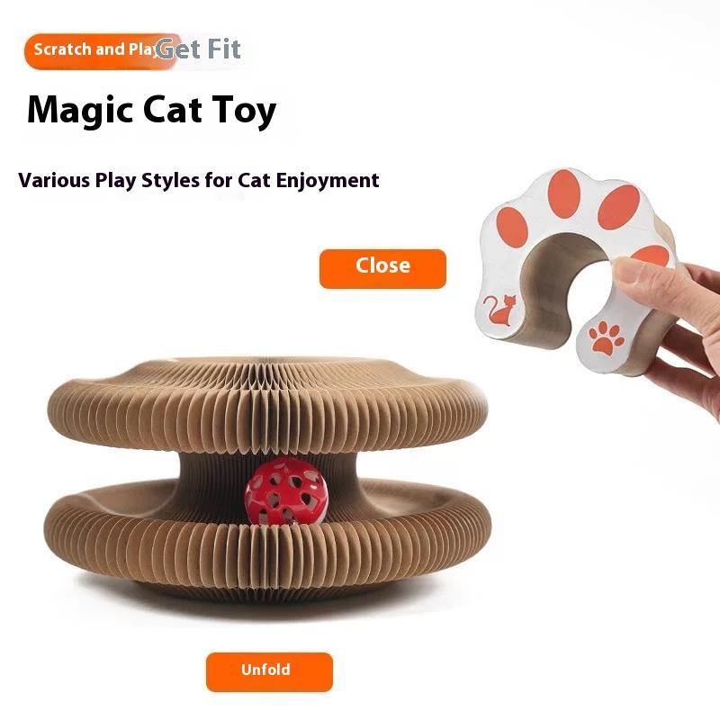 KFX-6822205 Cat Curl Scratching Board – Eco-Friendly Cardboard Scratch Pad with Interactive Design for Healthy Claw Maintenance