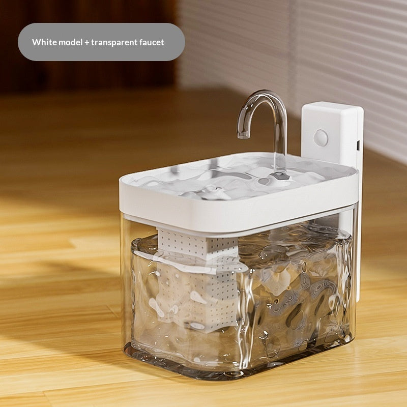 KFX-6822589 Automatic Circulation Smart Water Dispenser for Cats - USB Powered, 1.5L Capacity, Available in Various Transparent and Color Options