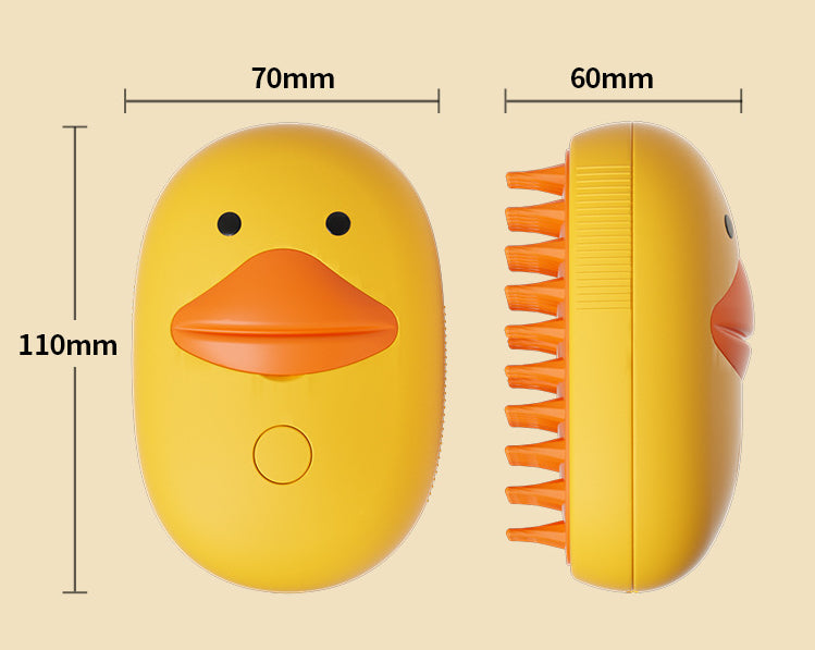 KFX-6824381 Small Yellow Duck Bath Massage Comb for Dogs – ABS Material