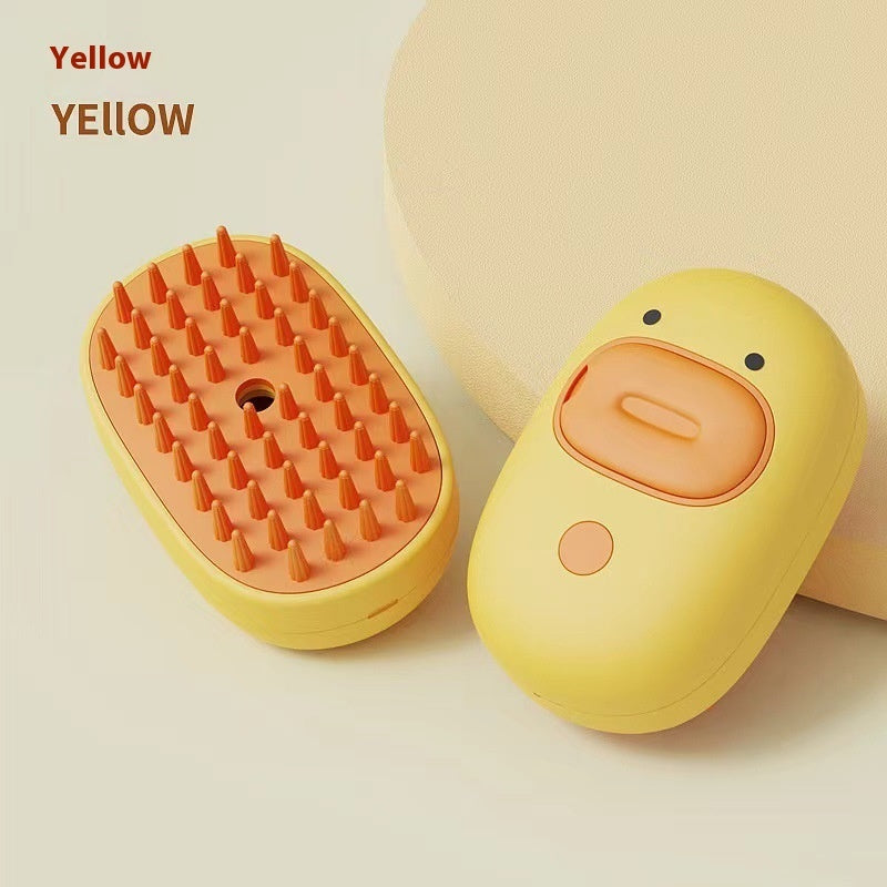 KFX-6824381 Small Yellow Duck Bath Massage Comb for Dogs – ABS Material