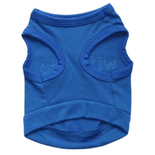 KFX-6824893 Cotton Blue Leisure Vest for Dogs – Stylish and Comfortable Fit