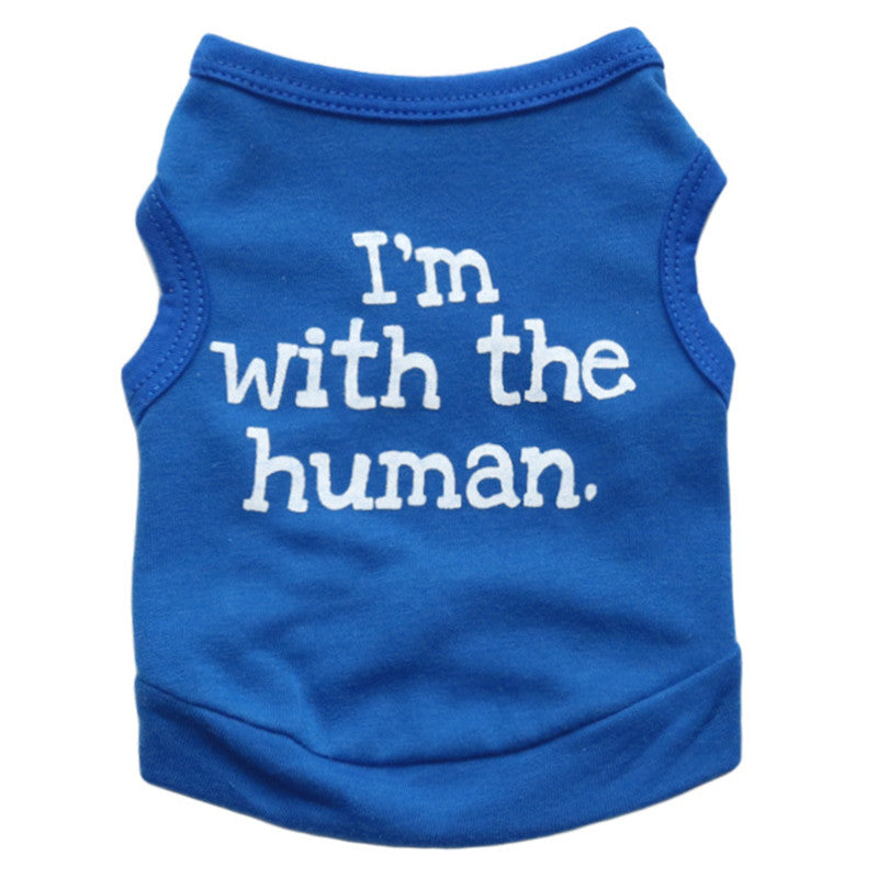 KFX-6824893 Cotton Blue Leisure Vest for Dogs – Stylish and Comfortable Fit
