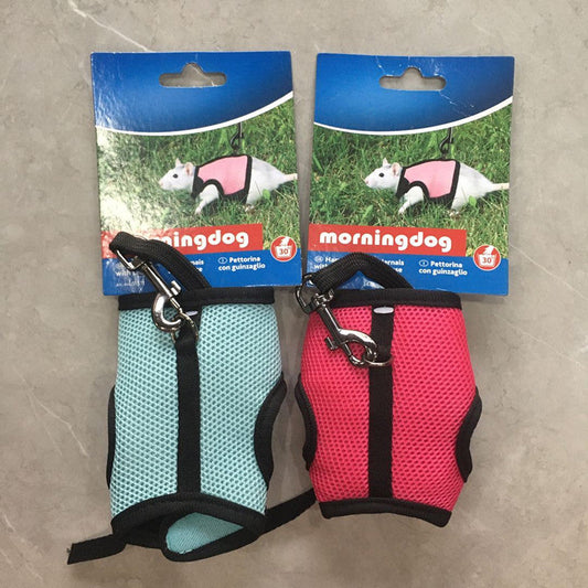 KFX-6826301 Bunny Clothes Leash - Adjustable Nylon Traction Belt for Small Animals