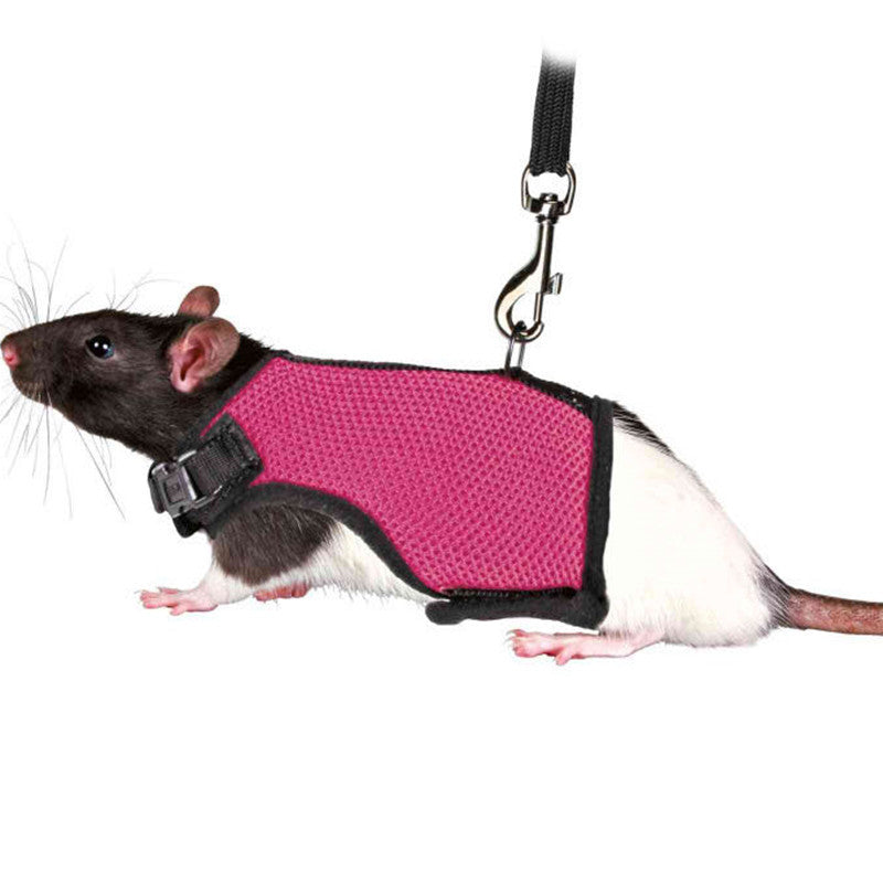 KFX-6826301 Bunny Clothes Leash - Adjustable Nylon Traction Belt for Small Animals